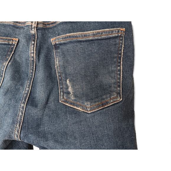 Citizens of Humanity Rocket Crop Mid Rise Skinny Jeans Blue Distressed 26 - Picture 11 of 16